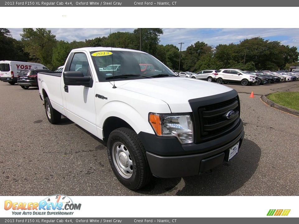 2013 Ford F150 XL Regular Cab 4x4 Oxford White / Steel Gray Photo #1