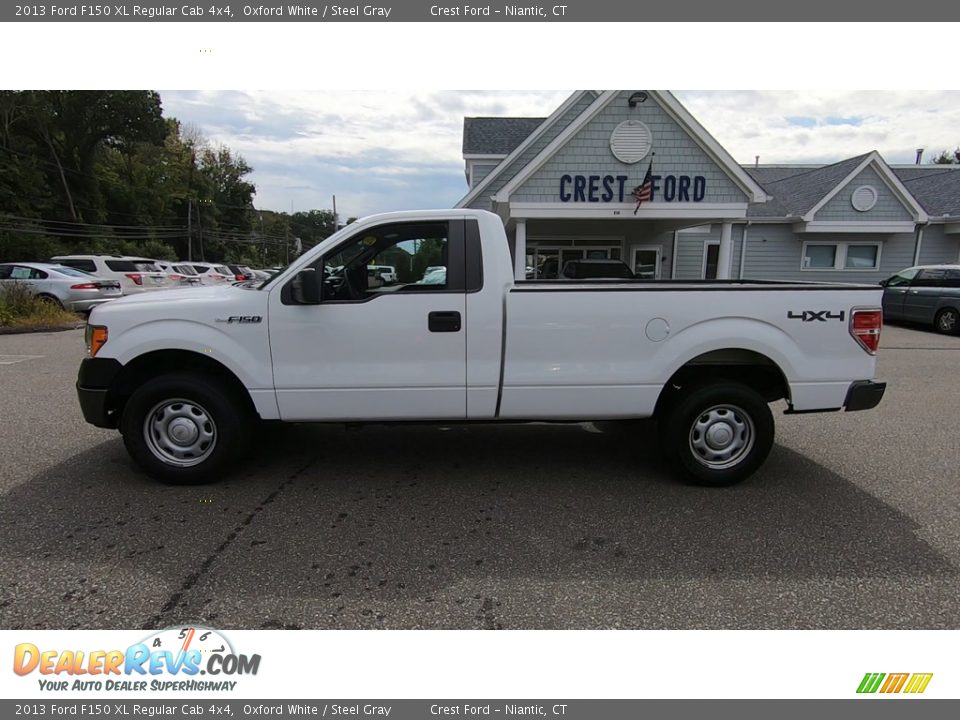 2013 Ford F150 XL Regular Cab 4x4 Oxford White / Steel Gray Photo #4