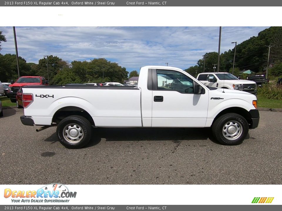 2013 Ford F150 XL Regular Cab 4x4 Oxford White / Steel Gray Photo #8