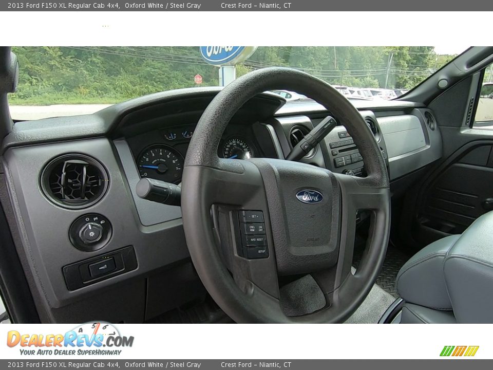 2013 Ford F150 XL Regular Cab 4x4 Oxford White / Steel Gray Photo #11