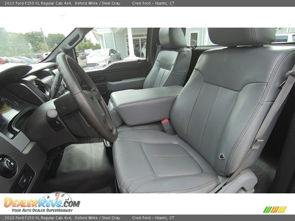 2013 Ford F150 XL Regular Cab 4x4 Oxford White / Steel Gray Photo #12