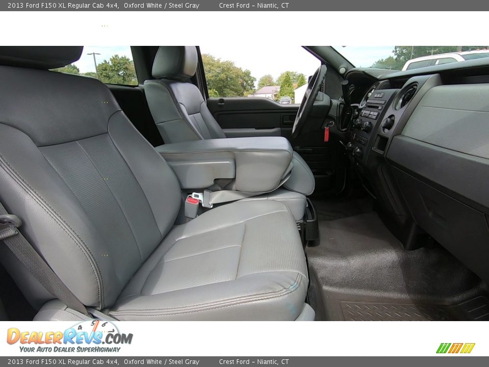 2013 Ford F150 XL Regular Cab 4x4 Oxford White / Steel Gray Photo #21