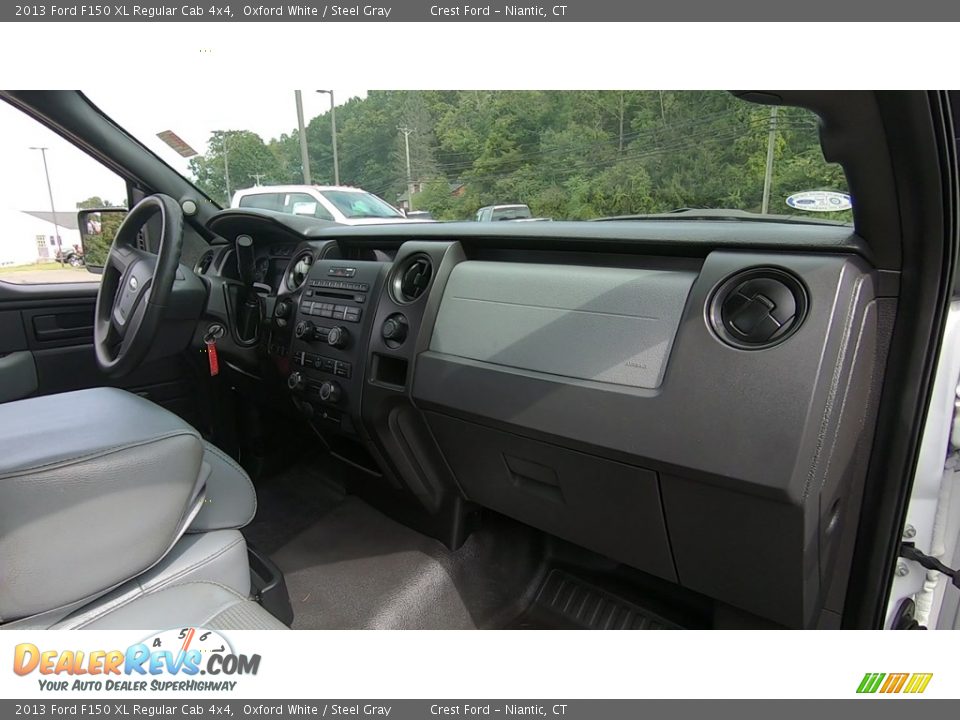 2013 Ford F150 XL Regular Cab 4x4 Oxford White / Steel Gray Photo #22