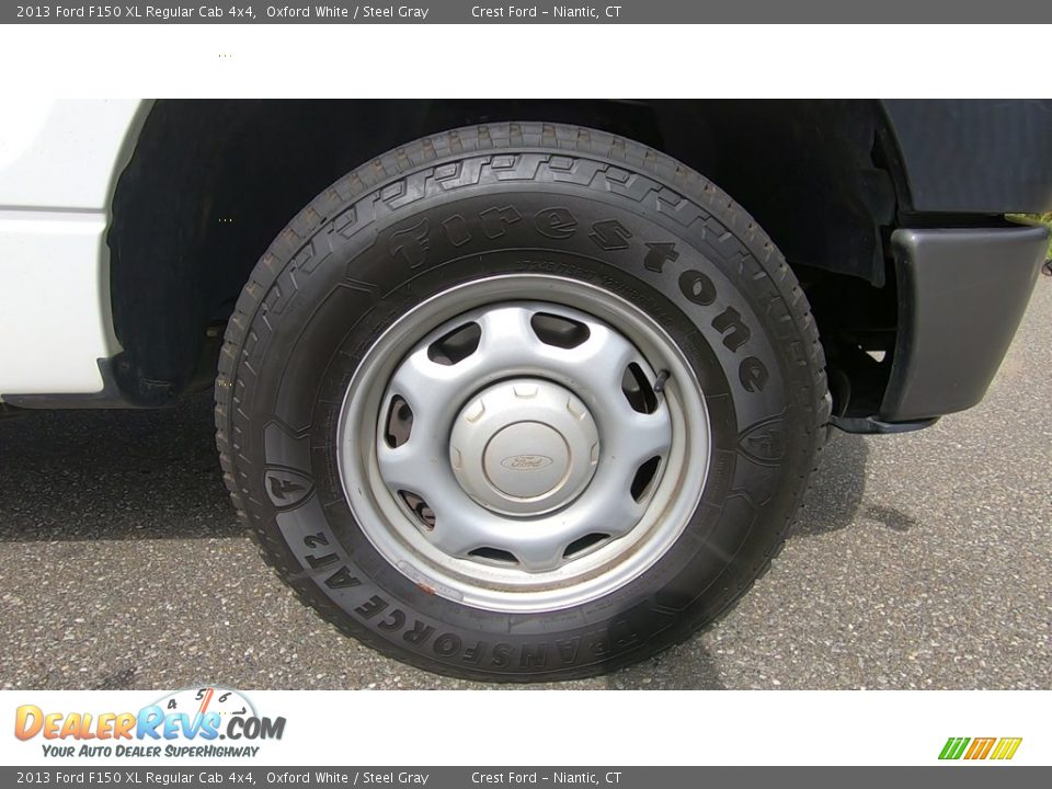 2013 Ford F150 XL Regular Cab 4x4 Oxford White / Steel Gray Photo #24