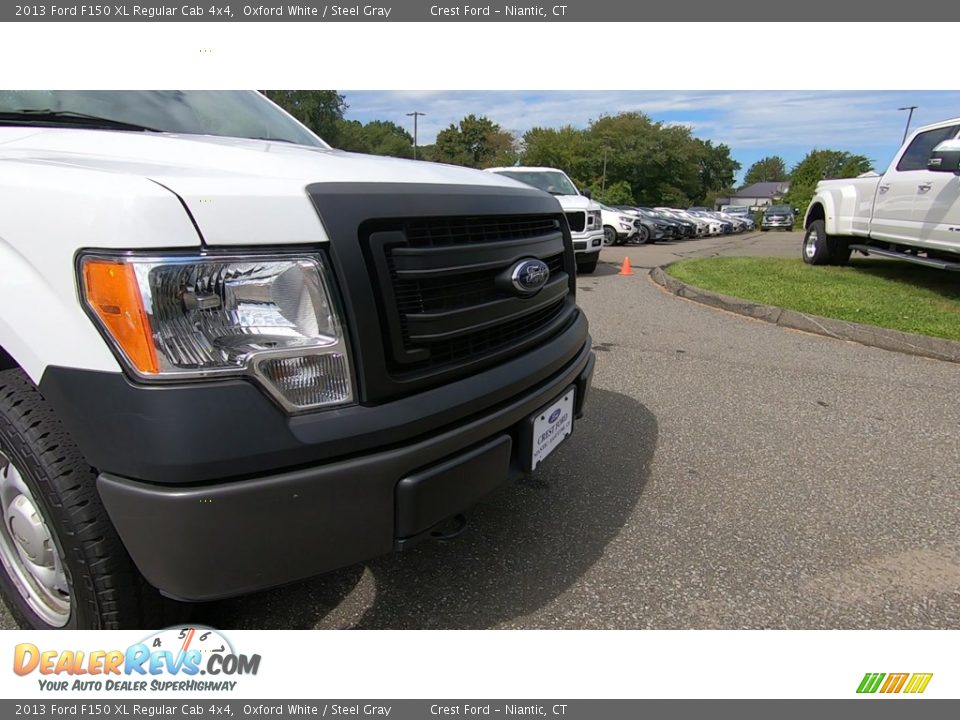 2013 Ford F150 XL Regular Cab 4x4 Oxford White / Steel Gray Photo #25