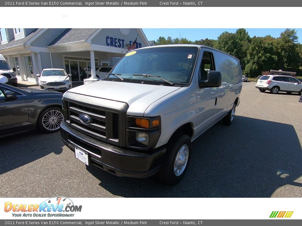 2011 Ford E Series Van E150 Commercial Ingot Silver Metallic / Medium Flint Photo #3