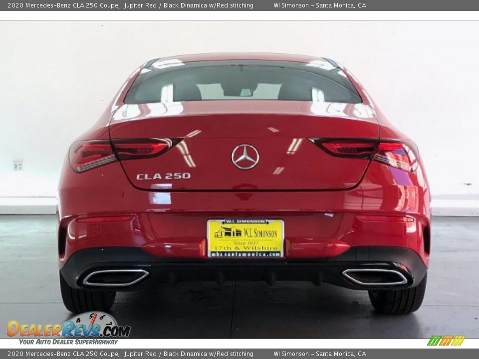 2020 Mercedes-Benz CLA 250 Coupe Jupiter Red / Black Dinamica w/Red stitching Photo #3