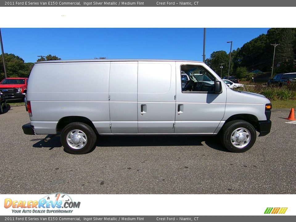 2011 Ford E Series Van E150 Commercial Ingot Silver Metallic / Medium Flint Photo #8