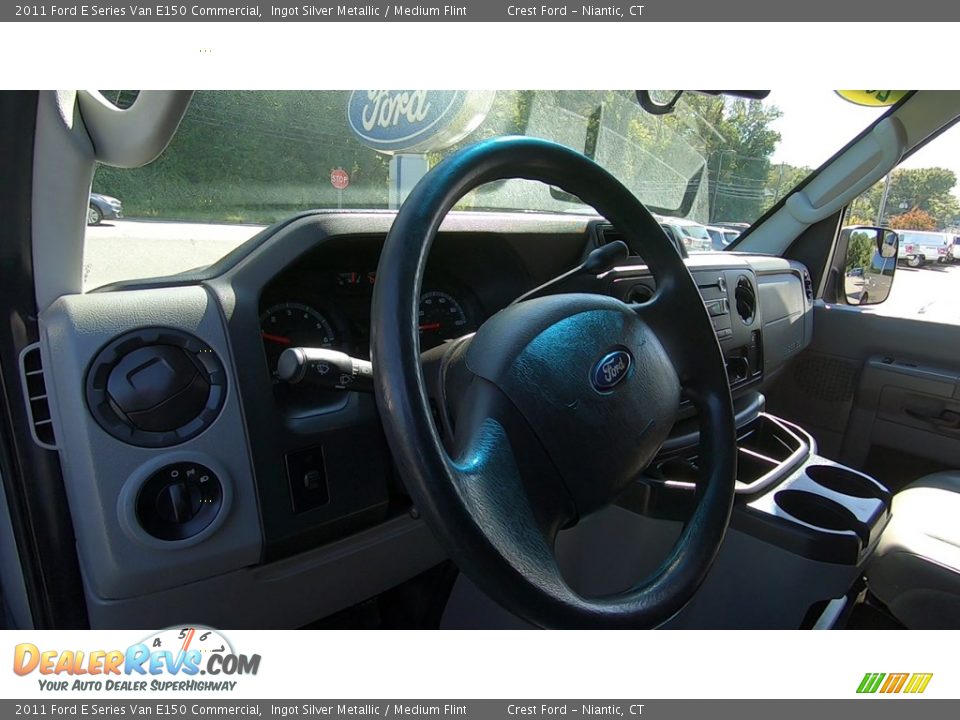 2011 Ford E Series Van E150 Commercial Ingot Silver Metallic / Medium Flint Photo #10