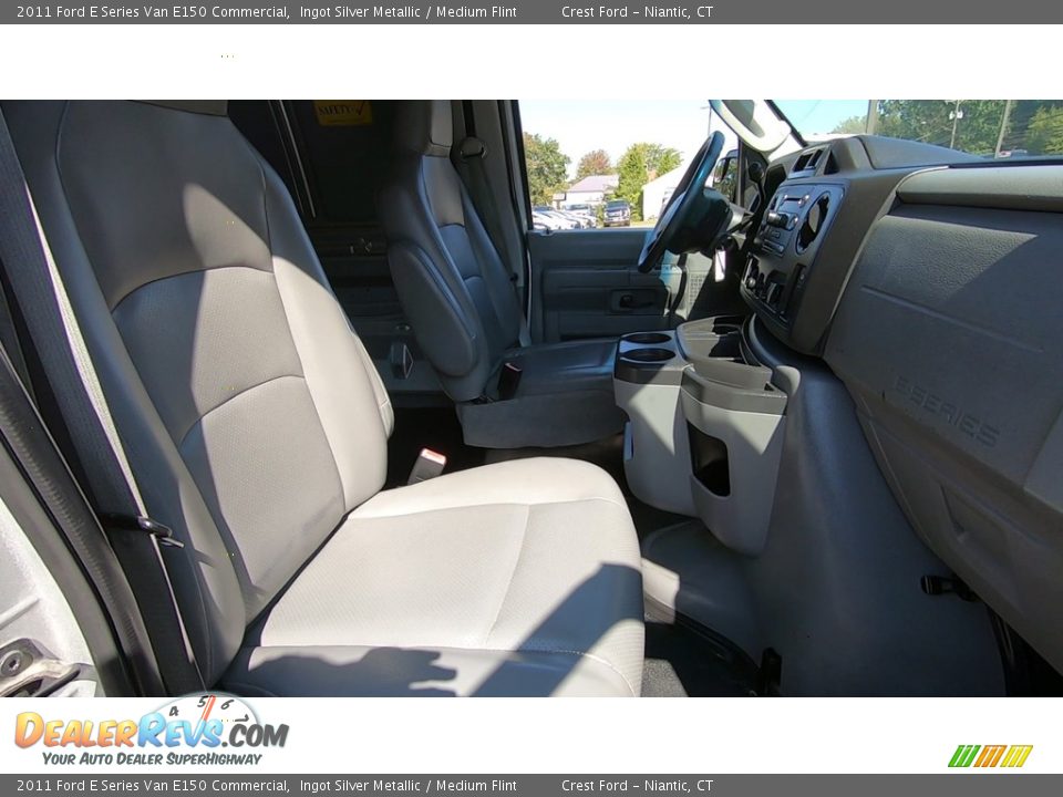 2011 Ford E Series Van E150 Commercial Ingot Silver Metallic / Medium Flint Photo #20