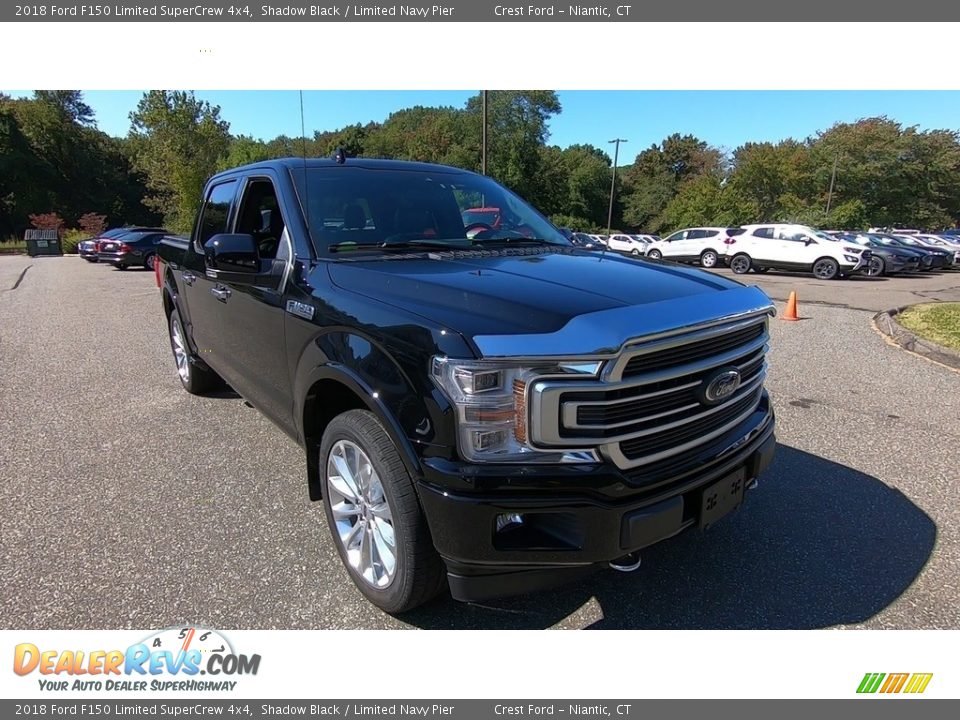 2018 Ford F150 Limited SuperCrew 4x4 Shadow Black / Limited Navy Pier Photo #1
