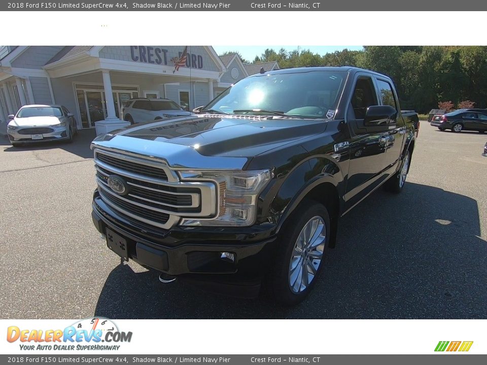 2018 Ford F150 Limited SuperCrew 4x4 Shadow Black / Limited Navy Pier Photo #3