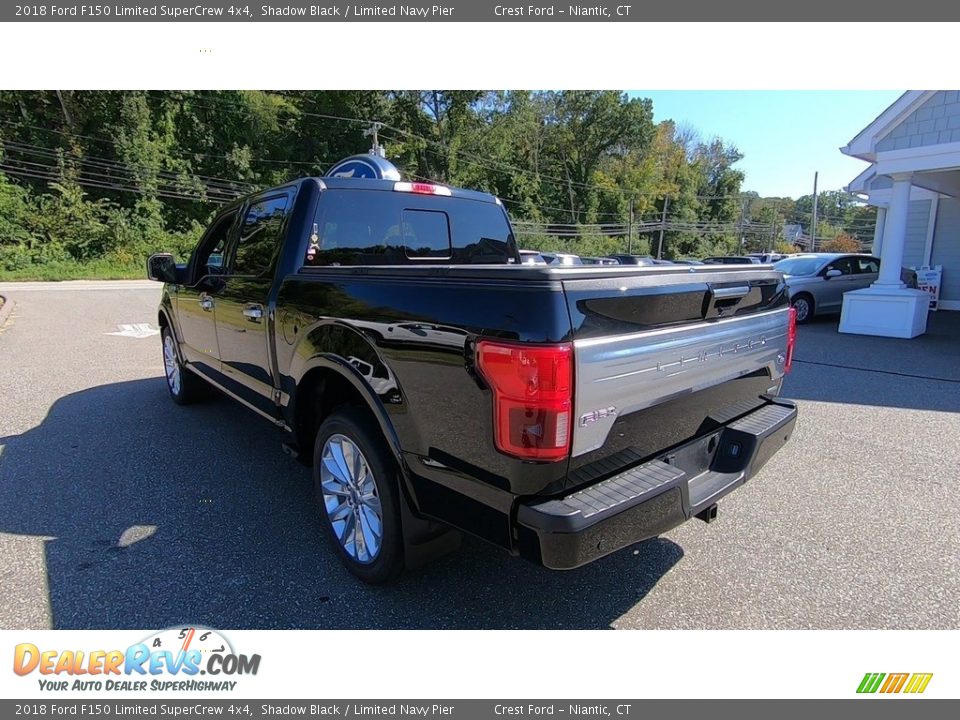 2018 Ford F150 Limited SuperCrew 4x4 Shadow Black / Limited Navy Pier Photo #5