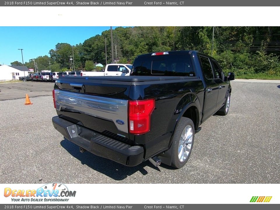 2018 Ford F150 Limited SuperCrew 4x4 Shadow Black / Limited Navy Pier Photo #7