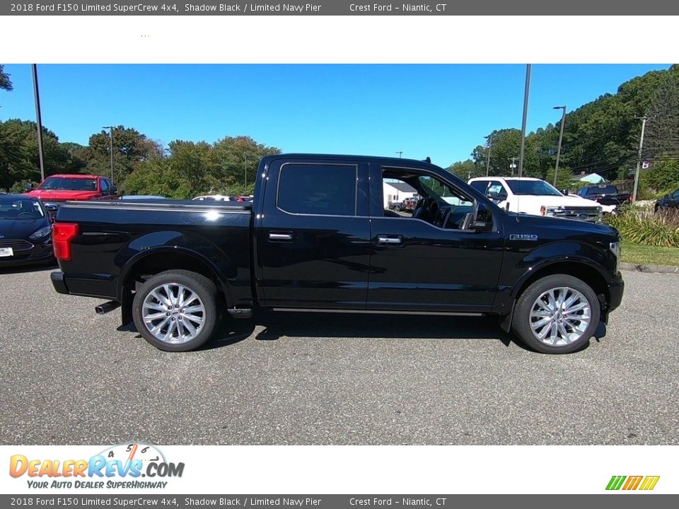 2018 Ford F150 Limited SuperCrew 4x4 Shadow Black / Limited Navy Pier Photo #8