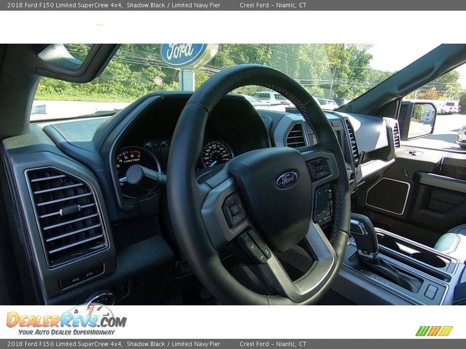 2018 Ford F150 Limited SuperCrew 4x4 Shadow Black / Limited Navy Pier Photo #10