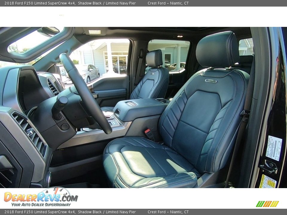 2018 Ford F150 Limited SuperCrew 4x4 Shadow Black / Limited Navy Pier Photo #11