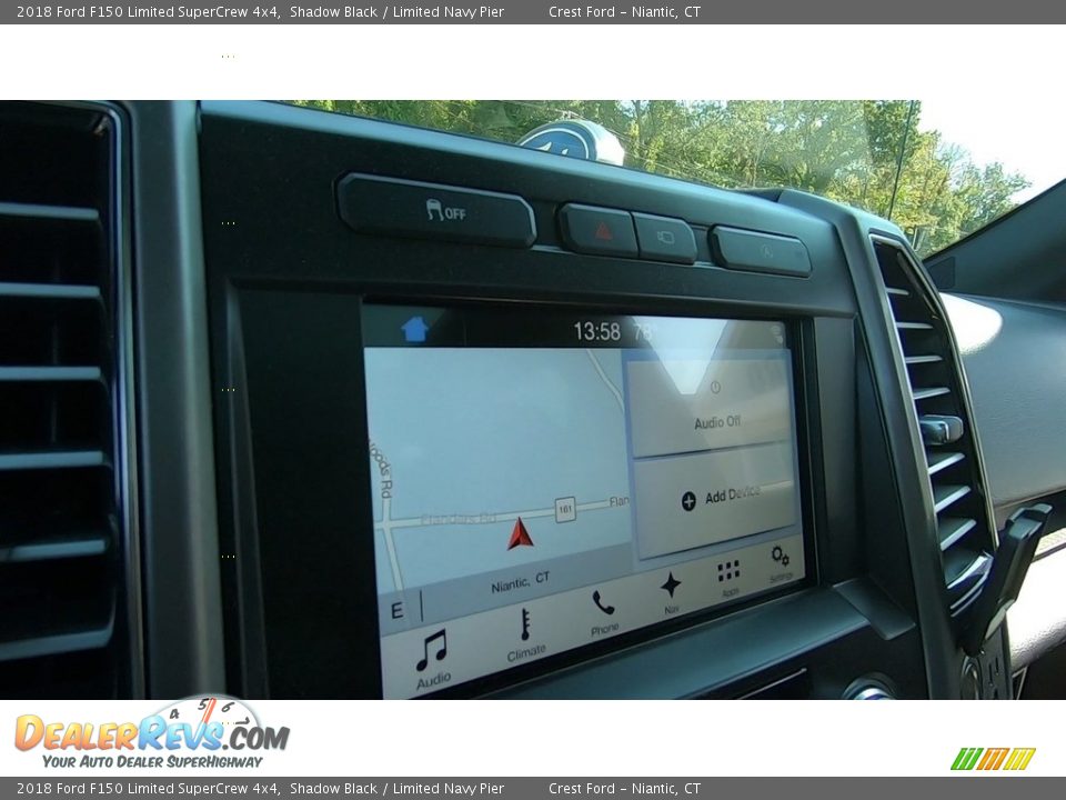 2018 Ford F150 Limited SuperCrew 4x4 Shadow Black / Limited Navy Pier Photo #14