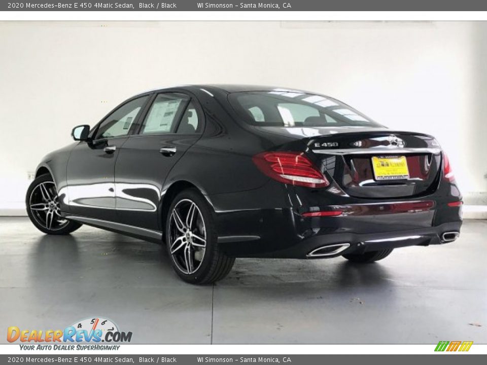 2020 Mercedes-Benz E 450 4Matic Sedan Black / Black Photo #2