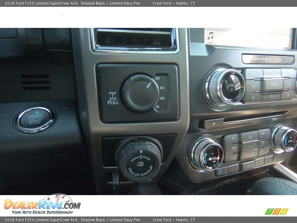 2018 Ford F150 Limited SuperCrew 4x4 Shadow Black / Limited Navy Pier Photo #16