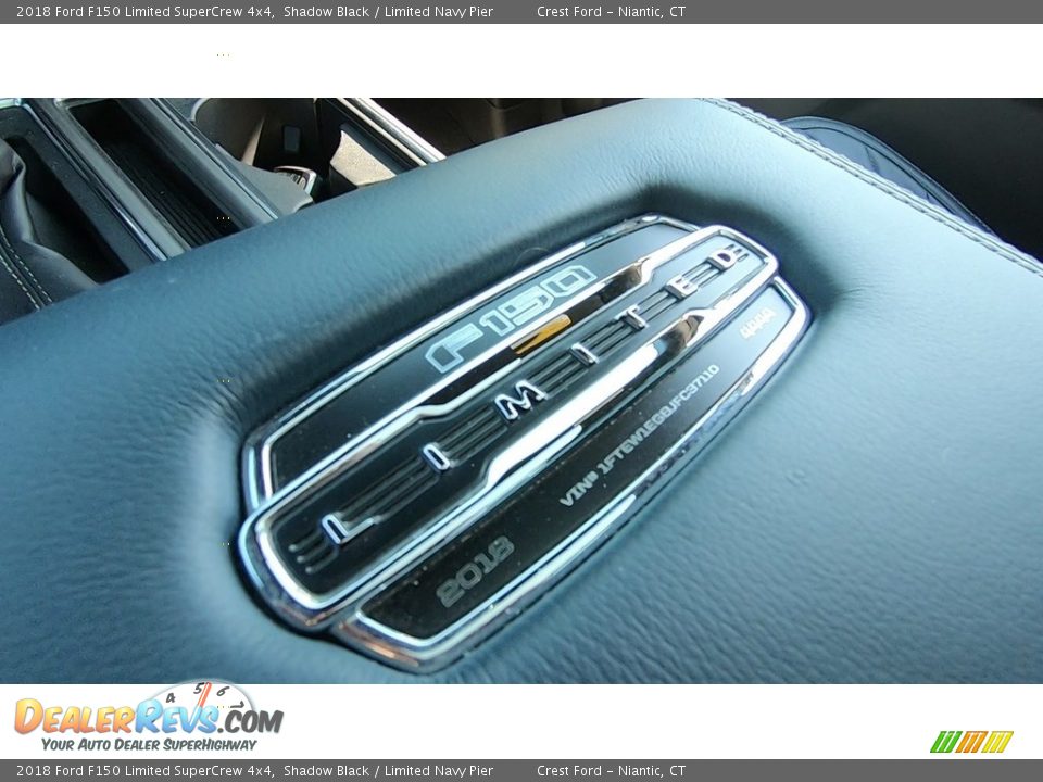 2018 Ford F150 Limited SuperCrew 4x4 Shadow Black / Limited Navy Pier Photo #18