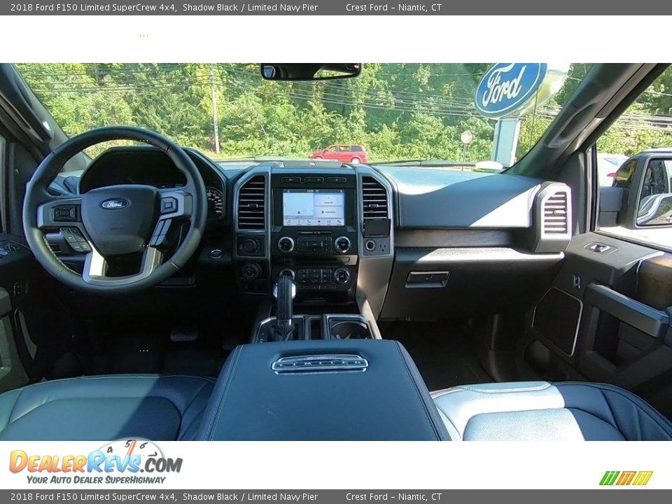 2018 Ford F150 Limited SuperCrew 4x4 Shadow Black / Limited Navy Pier Photo #21