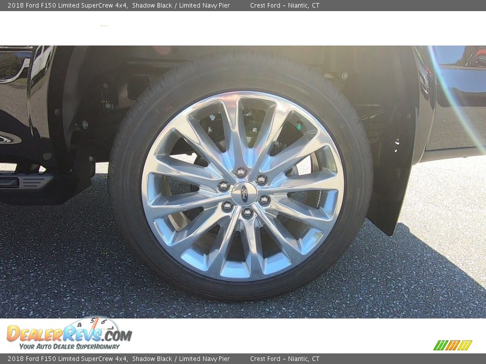 2018 Ford F150 Limited SuperCrew 4x4 Shadow Black / Limited Navy Pier Photo #22