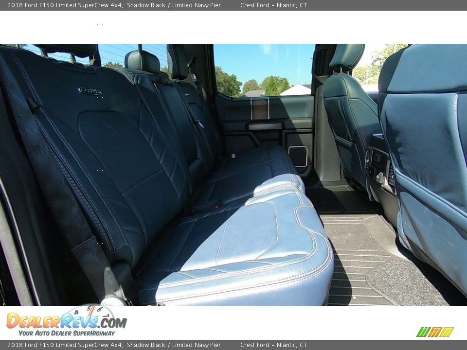 2018 Ford F150 Limited SuperCrew 4x4 Shadow Black / Limited Navy Pier Photo #24