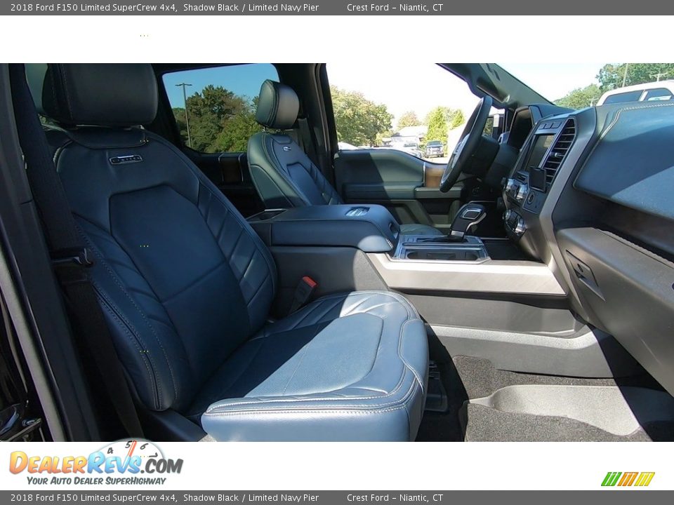 2018 Ford F150 Limited SuperCrew 4x4 Shadow Black / Limited Navy Pier Photo #25