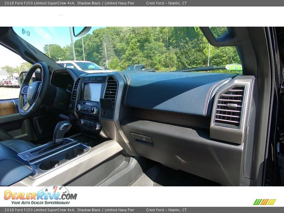 2018 Ford F150 Limited SuperCrew 4x4 Shadow Black / Limited Navy Pier Photo #26