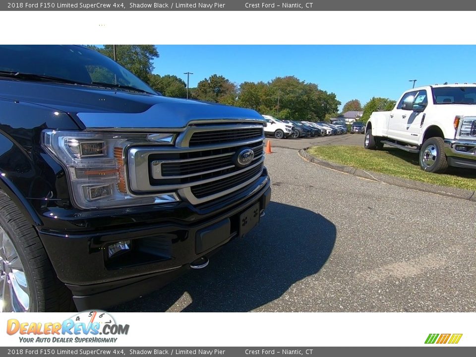 2018 Ford F150 Limited SuperCrew 4x4 Shadow Black / Limited Navy Pier Photo #29