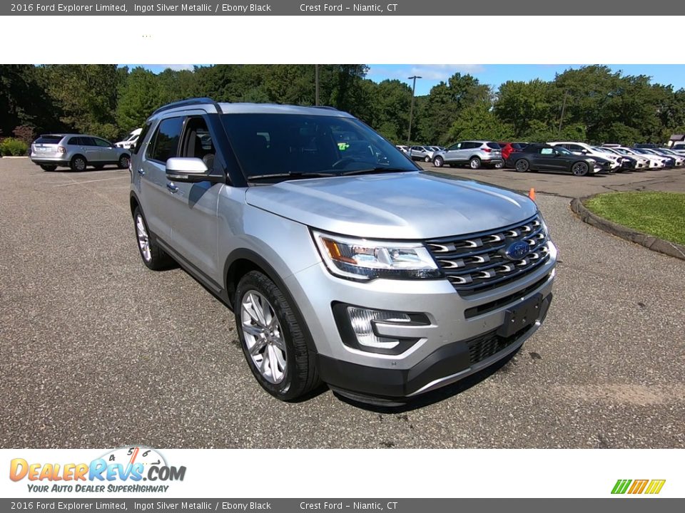2016 Ford Explorer Limited Ingot Silver Metallic / Ebony Black Photo #1