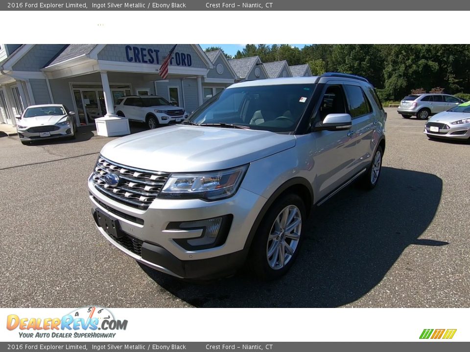 2016 Ford Explorer Limited Ingot Silver Metallic / Ebony Black Photo #3