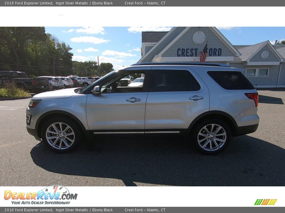 2016 Ford Explorer Limited Ingot Silver Metallic / Ebony Black Photo #4