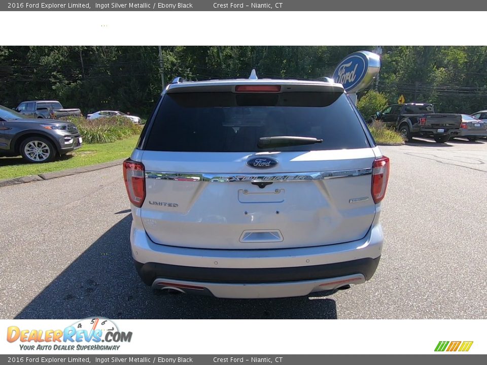 2016 Ford Explorer Limited Ingot Silver Metallic / Ebony Black Photo #6