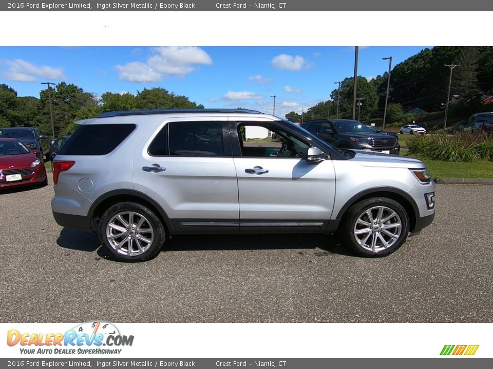 2016 Ford Explorer Limited Ingot Silver Metallic / Ebony Black Photo #8