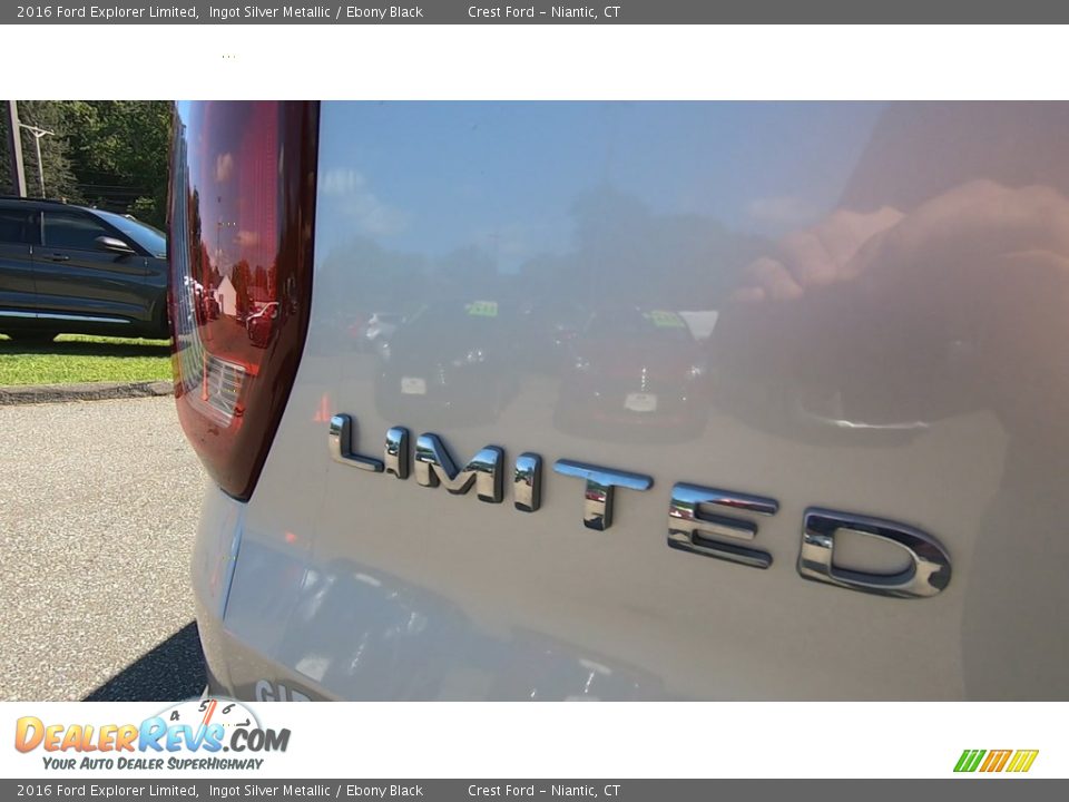 2016 Ford Explorer Limited Ingot Silver Metallic / Ebony Black Photo #10