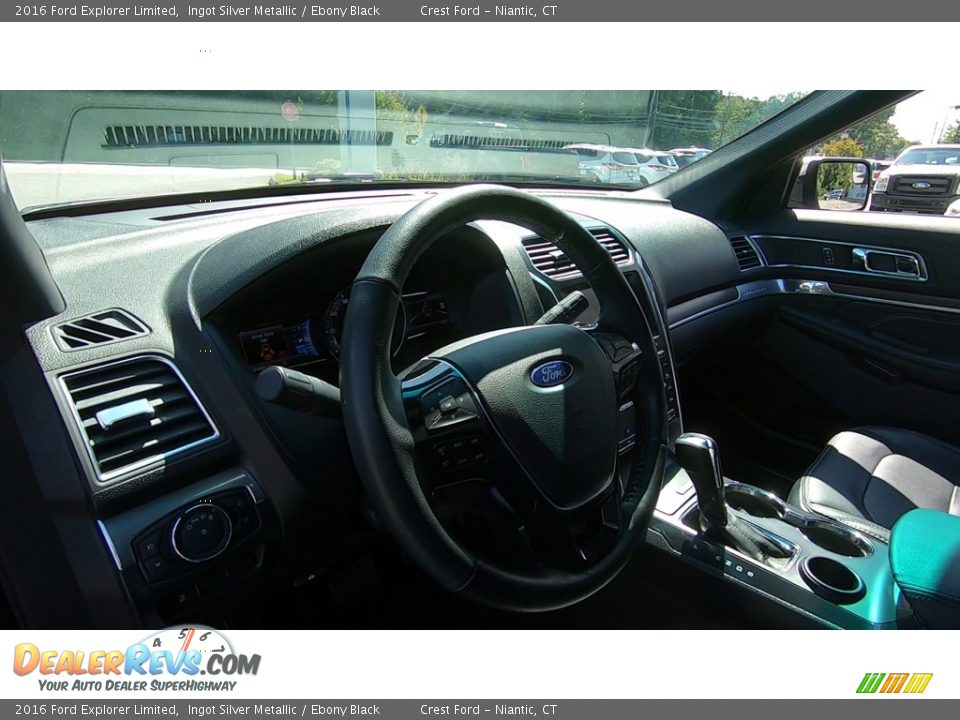 2016 Ford Explorer Limited Ingot Silver Metallic / Ebony Black Photo #11