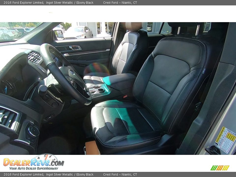 2016 Ford Explorer Limited Ingot Silver Metallic / Ebony Black Photo #12