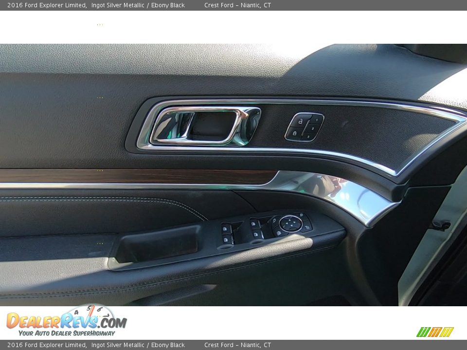2016 Ford Explorer Limited Ingot Silver Metallic / Ebony Black Photo #13