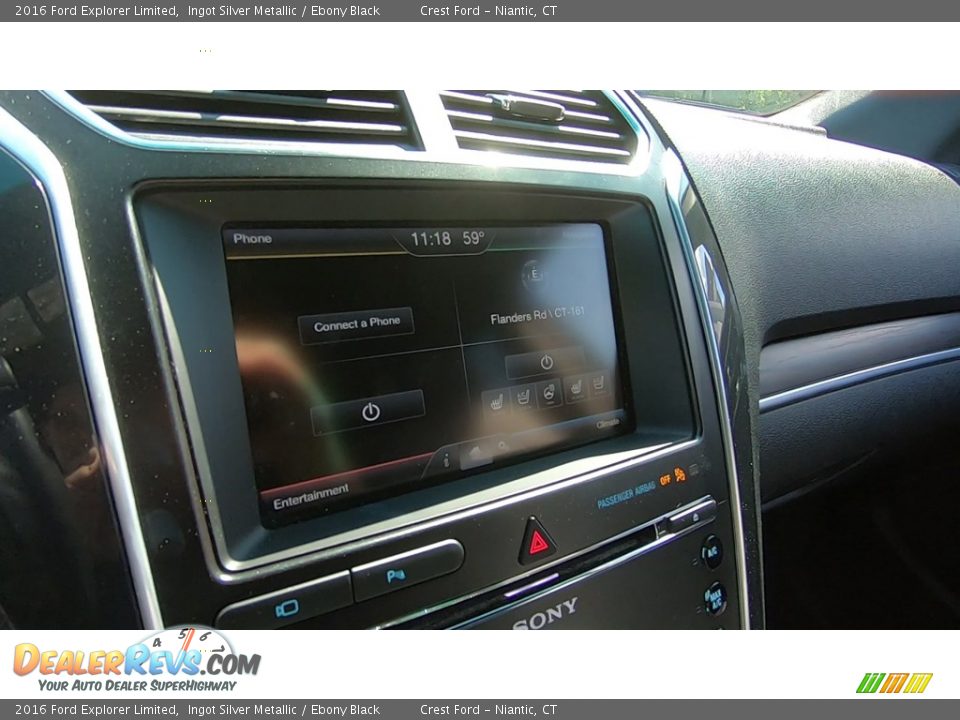 2016 Ford Explorer Limited Ingot Silver Metallic / Ebony Black Photo #15