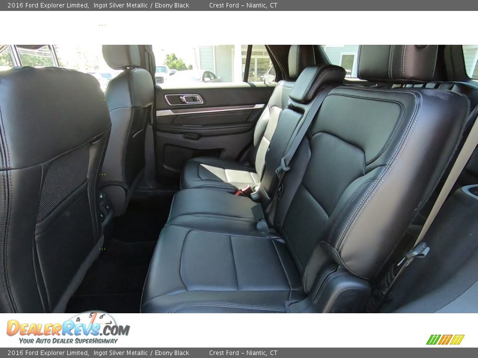 2016 Ford Explorer Limited Ingot Silver Metallic / Ebony Black Photo #18