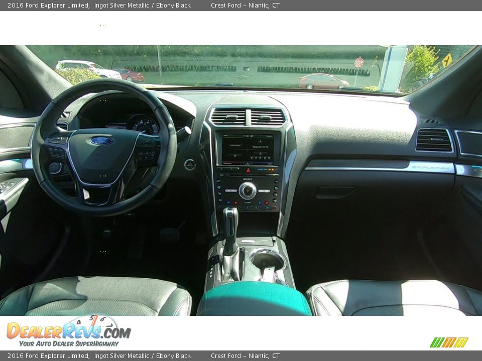 2016 Ford Explorer Limited Ingot Silver Metallic / Ebony Black Photo #19
