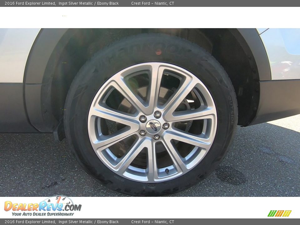 2016 Ford Explorer Limited Ingot Silver Metallic / Ebony Black Photo #20