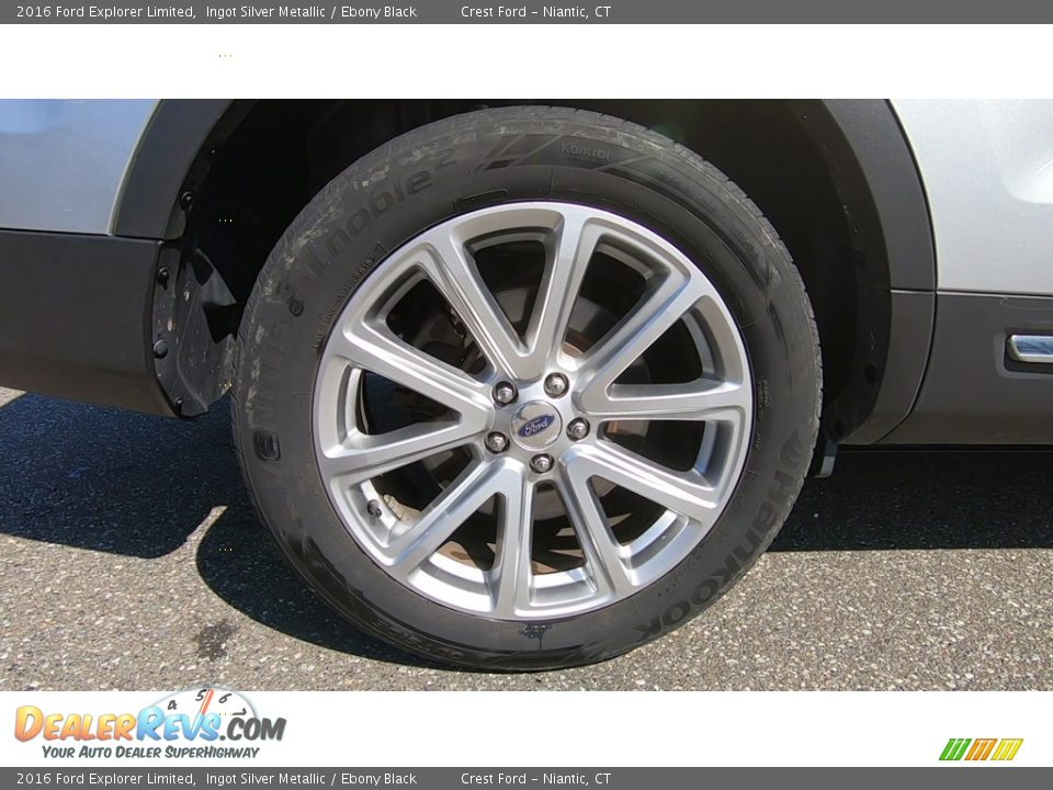 2016 Ford Explorer Limited Ingot Silver Metallic / Ebony Black Photo #22