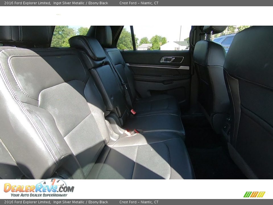 2016 Ford Explorer Limited Ingot Silver Metallic / Ebony Black Photo #23