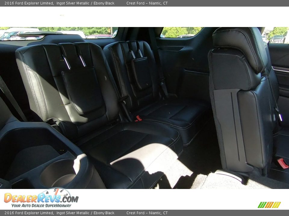 2016 Ford Explorer Limited Ingot Silver Metallic / Ebony Black Photo #24