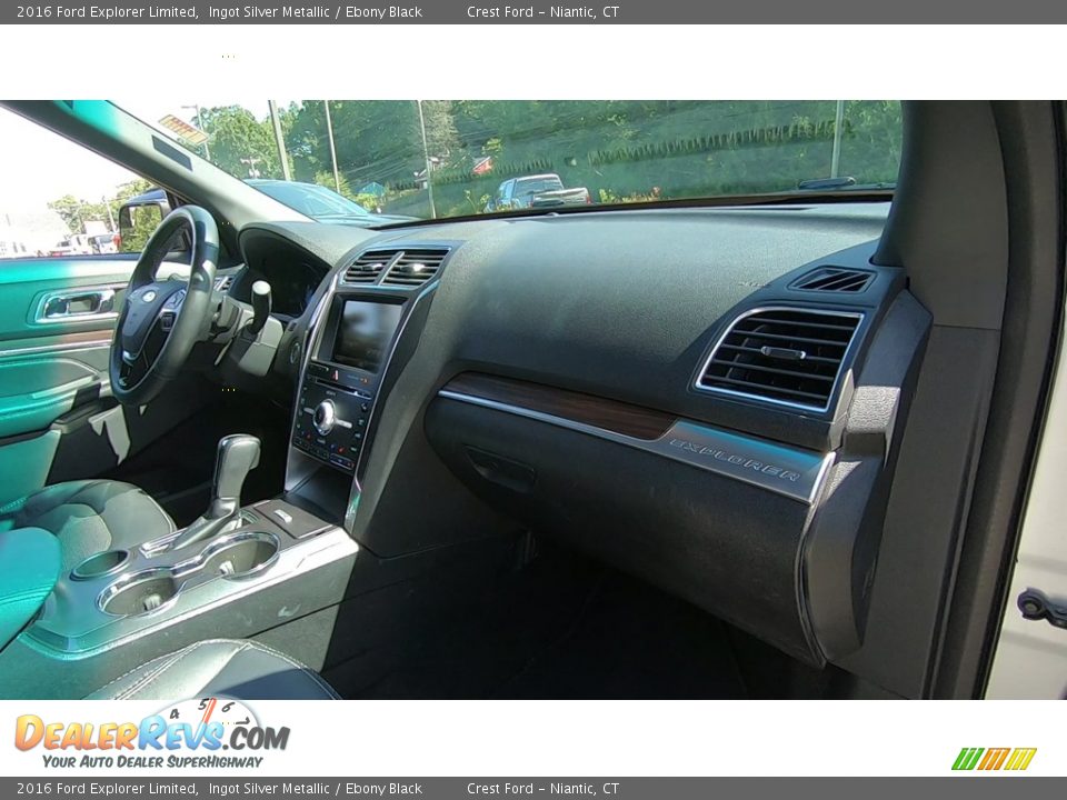 2016 Ford Explorer Limited Ingot Silver Metallic / Ebony Black Photo #26