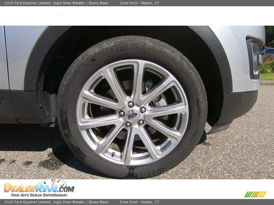 2016 Ford Explorer Limited Ingot Silver Metallic / Ebony Black Photo #27