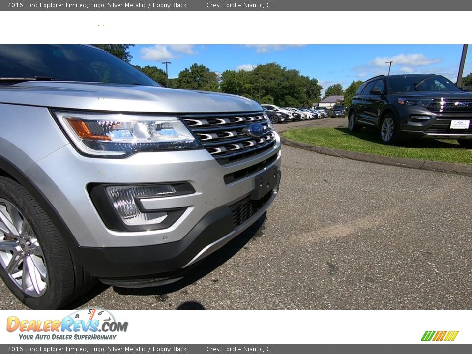 2016 Ford Explorer Limited Ingot Silver Metallic / Ebony Black Photo #28